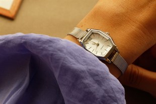 Monaco Gümüş Hasır Saat 